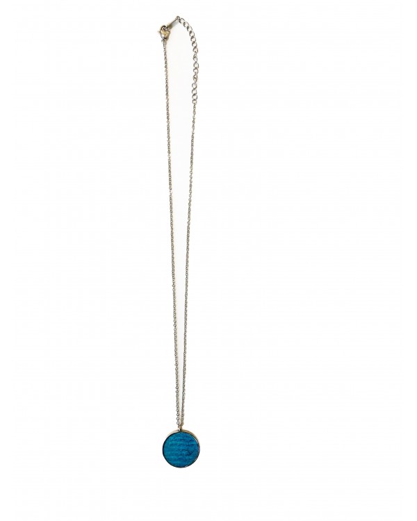 Collier - argenté turquoise