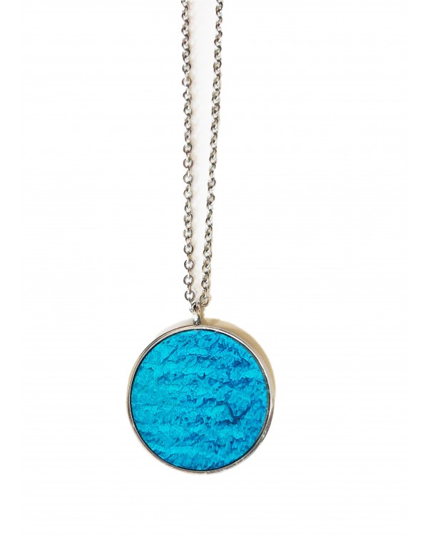 Collier - argenté turquoise