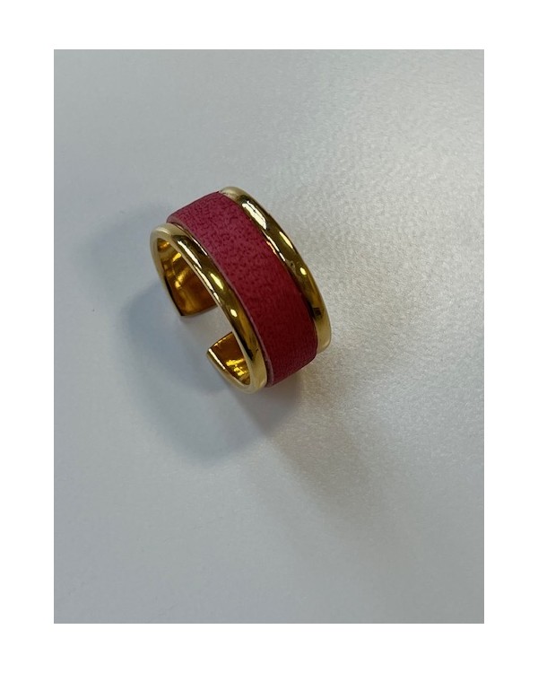 Bague en Laiton couleur Argenté - Rose