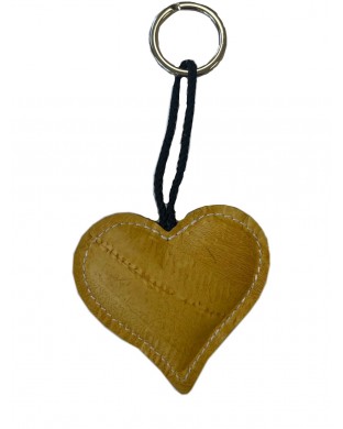 Porte-clés coeur miel