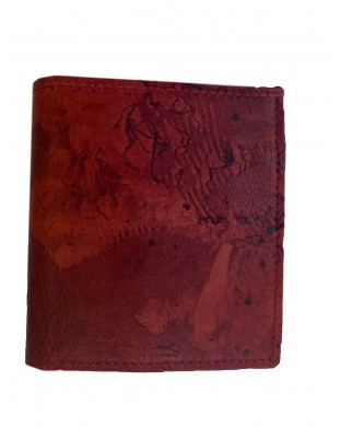 Petit portefeuille rouge foncé