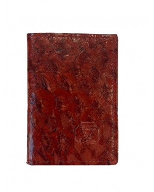 Porte-cartes rouge écailles
