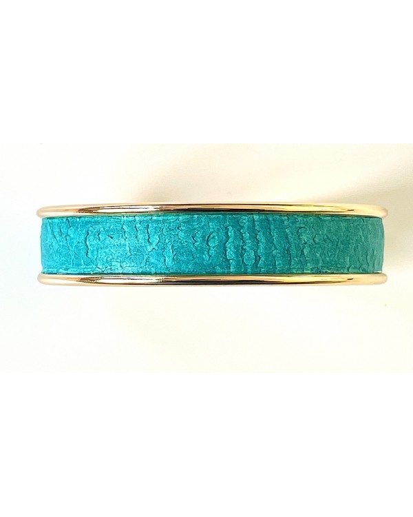Manchette dorée - turquoise