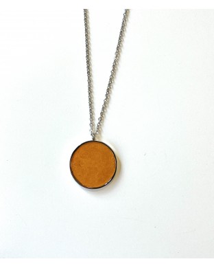 Collier - argenté miel