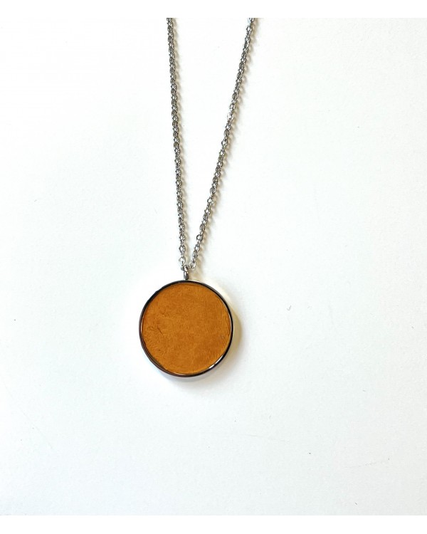 Collier - argenté miel