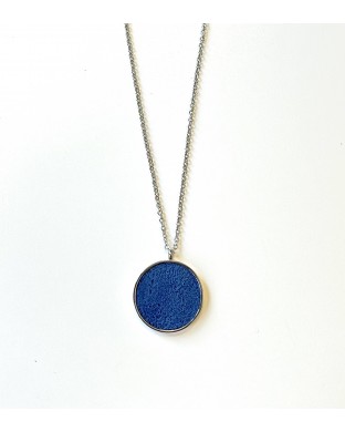 Collier - argenté bleu roi