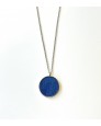 Collier - argenté bleu roi