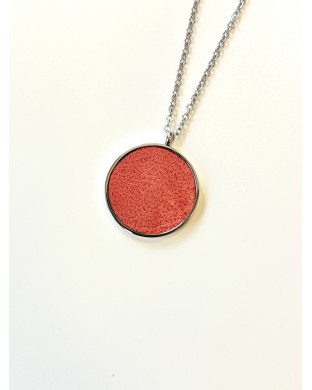 Collier - argenté fuchsia