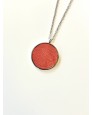 Collier - argenté fuchsia