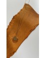 Collier acier inoxydable - miel