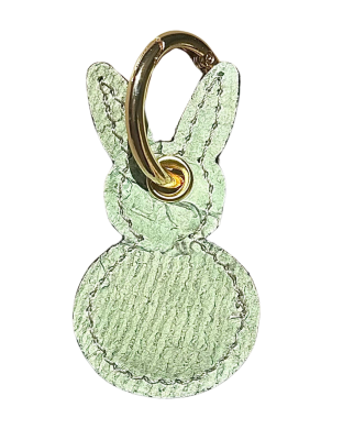Porte-clé lapin - pistache