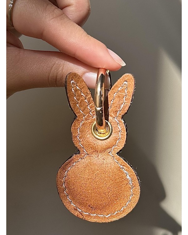 Porte-clé lapin - caramel