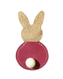 Lapin fuchsia - Décoration de table artisanale
