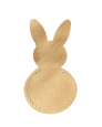 Lapin fuchsia - Décoration de table artisanale