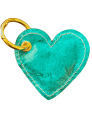 Porte-clés cœur - turquoise