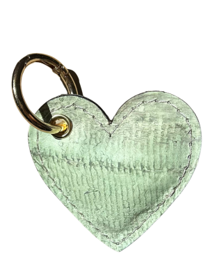 Porte-clés coeur - pistache