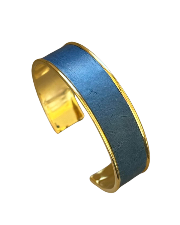 Manchette dorée - bleu roi