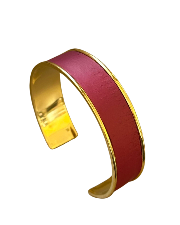 Manchette dorée - fuchsia