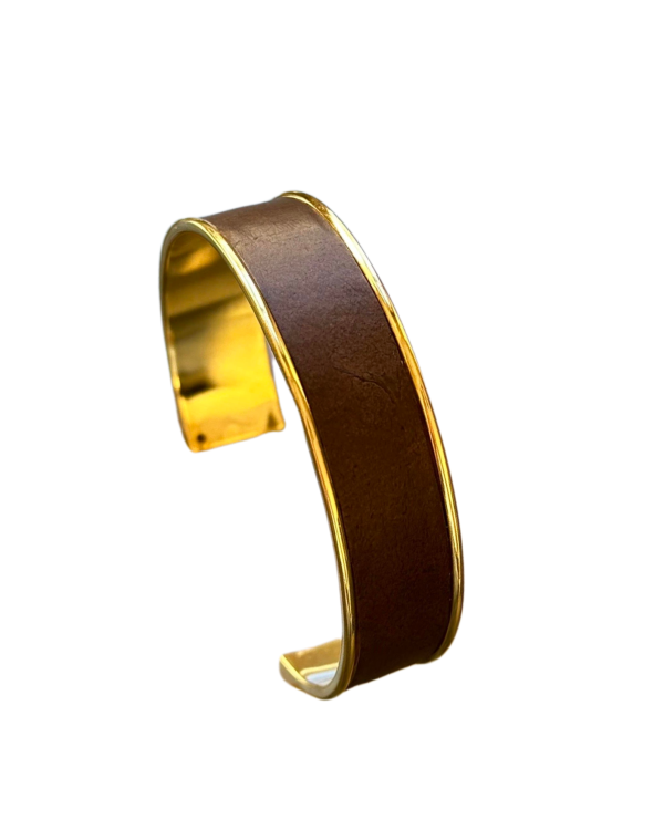 Manchette dorée - marron