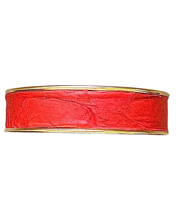 Manchette dorée - rouge