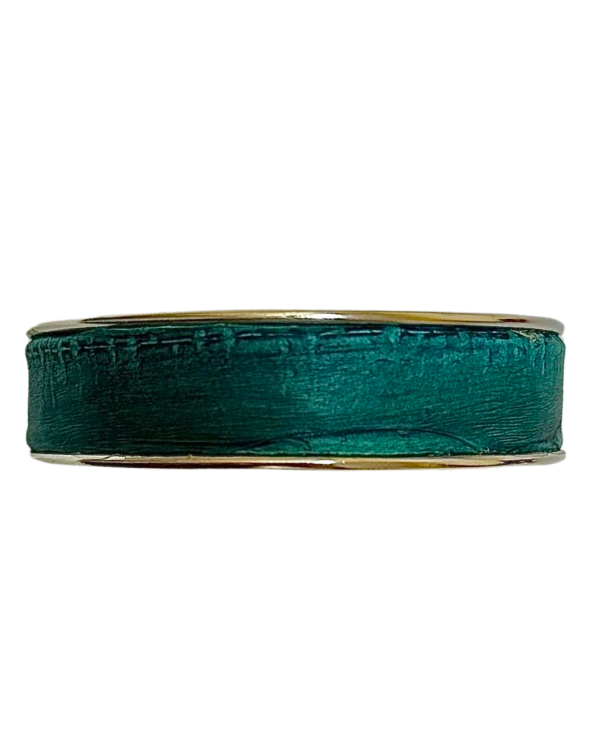 Manchette argentée - turquoise