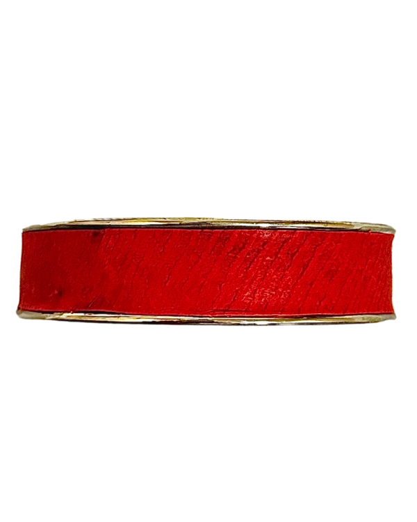Manchette argentée - rouge