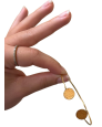 Bracelet bi-ronds - miel