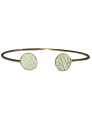 Bracelet bi-ronds - pistache