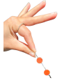 Bracelet bi-ronds - orange