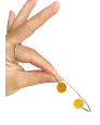 Bracelet bi-ronds - miel