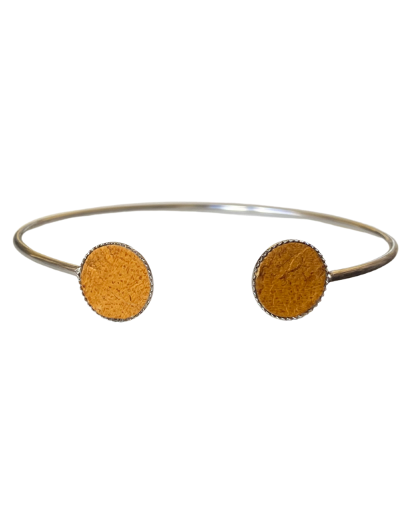 Bracelet bi-ronds - miel