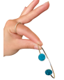 Bracelet bi-ronds - turquoise