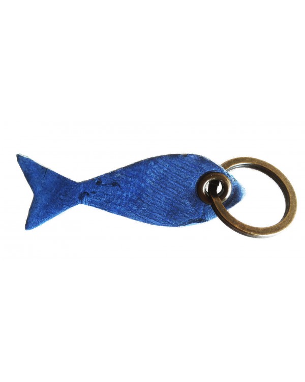 Porte-clés poisson bleu roi
