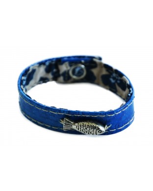 Bracelet Poisson Bleu roi