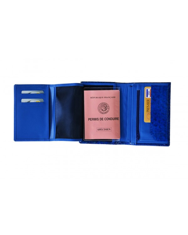 Portefeuille bleu roi