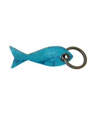 Porte-clés poisson turquoise
