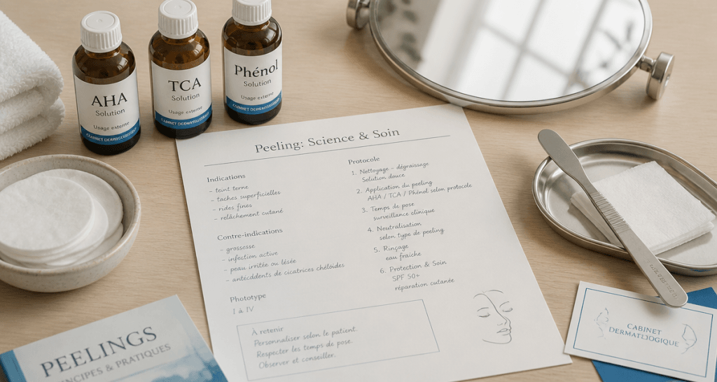 c est quoi un peeling chimique flacons AHA TCA phenol