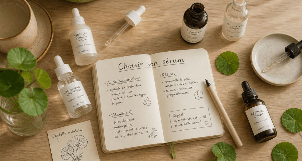 quel serum choisir flat lay sérums actifs