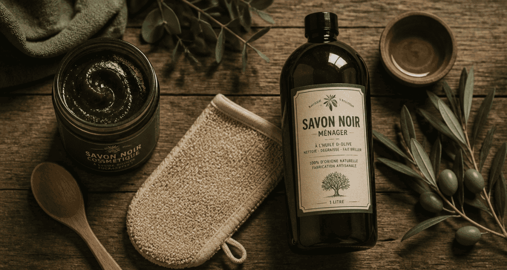 savon noir bienfaits cosmétique et ménager