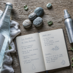 bienfaits eau thermale bouteille galets carnet