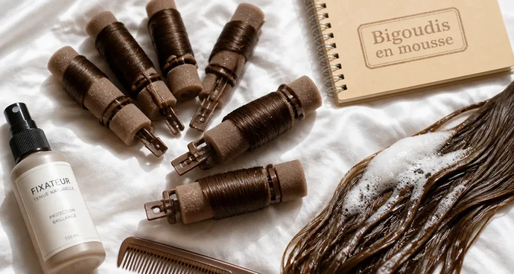 Bigoudis en mousse pour boucles sans chaleur et sans douleur