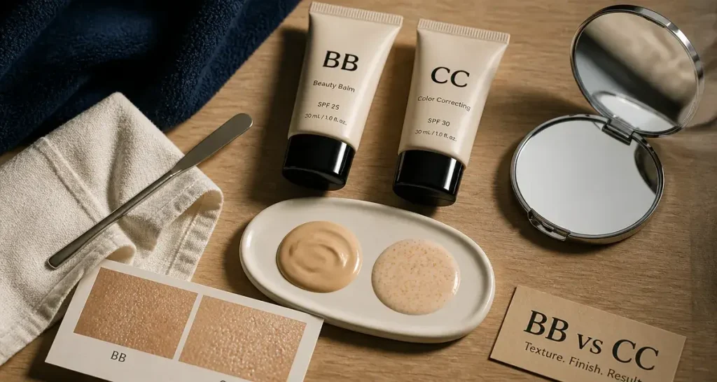 Différence BB et CC crème : unifier le teint (BB vs CC)