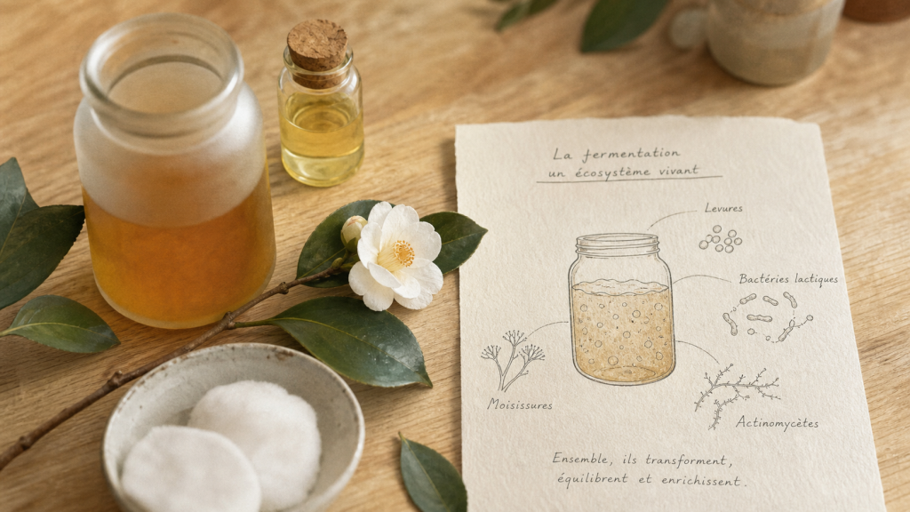 Florena : bocal ambré de fermentation naturelle 99% d’origine