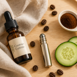 meilleur contour des yeux caféine flacon roll-on plateau
