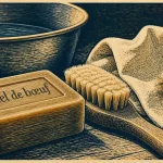 Savon fiel de boeuf utilisation : savon anti-taches et brosse