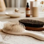 Brosse cheveux fins : picots flexibles et poils de sanglier