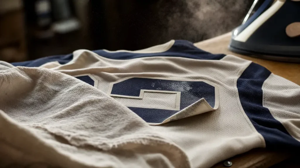 Comment enlever un flocage sur un maillot avec vapeur