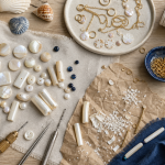 Coquillages perles et nacre irisée pour bijoux DIY naturels
