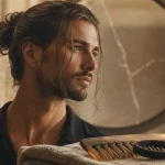 Man bun chignon homme mi-longs : tension à éviter