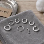 Piercing argent 925 pour hélix et tragus, conch, style